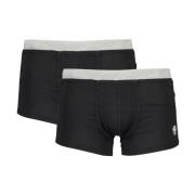 Kontrastelastik Boxershorts Bi-Pack