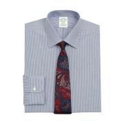 Milano Slim-fit Non-iron Sport Skjorte, Poplin Stræk, Button-Down Krave