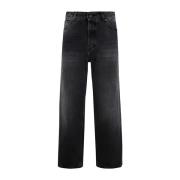 Spider Black Cropped Jeans