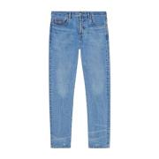 Klar Blå Denim Straight Jeans