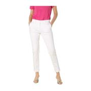 Slim Women's Chino Bukser i Stræk Satin