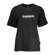 Stilfuld Sort Rundhals T-shirt