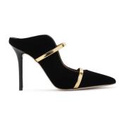 Sorte Velvet Stiletto Pumps