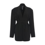 Sort Enkeltknap Blazer AW24