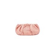 Mini Pink Python Clutch Taske