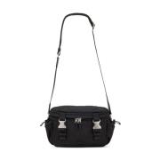 Sort Nylon Messenger Taske