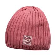 Rosa Beanie med Logo Plaque