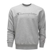 Herresweatshirt med broderet logo