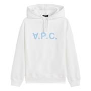 Velour Logo Oversize Hoodie