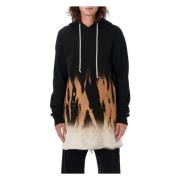 Black Flames Knitwear Pullover Hoodie