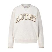 Sporty Logo Crewneck Sweater