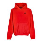 Fleece Polar Hoodie Rød/Sort