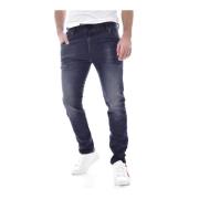 Tapered Stretch JoggJeans - Mørk Denim