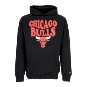 Chicago Bulls Script Hoodie Sort/Rød