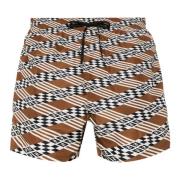 Geometrisk FF Print Badeshorts