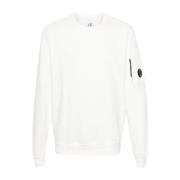 Hvid Letvægts Crew Neck Sweatshirt