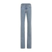 Blå Stone Washed Denim Jeans