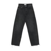 Sort Højtaljede Denim Jeans