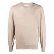 Luksus Uld Cashmere Crew-Neck Sweater