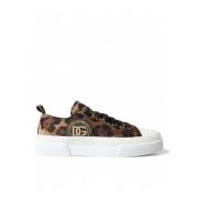 Leopard Canvas Casual Sneakers Sko