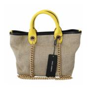 Beige Skulder Slynge Tote Taske