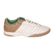 Premium Beige Læder Sneakers