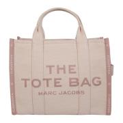 Jacquard Mønster Stof Shopper Taske