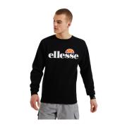 Herre Sweatshirt Komfort Fit Ribbet Hals