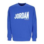 Grafisk Fleece Crewneck Game Royal/Hvid