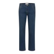 Straight-leg Jeans Indigoblue Washed Denim