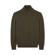 Merino uld sweater med ikonisk badge