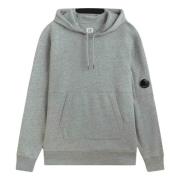 Hoodie med Linse Logo Detalje