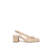 Linned Slingback med Klemme