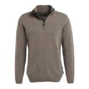 Gråbrun Holden Half Zip Sweater