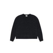 Blød Graphite Jumper med Ribbed Detaljer