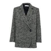 Sort/Hvid Blazer Jakke