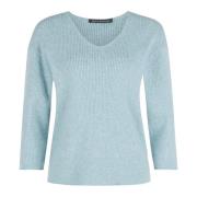 V-hals Finstrik Pullover