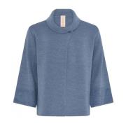 Uld Cape Cardigan Indigo