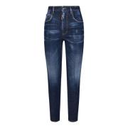 Blå High Waist Twiggy Skinny Jeans