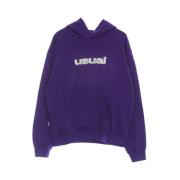 Lilla Cracked Hoodie Letvægts Sweatshirt