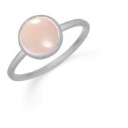 Rosa Sølv Chalcedon Petite Ring