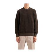 Brun Sweater Pullover Mænd Polyester