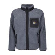 Kontrast Fleece Sweatshirt med Brystlomme