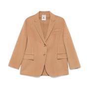 Kamelbrun uld blazer