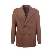 Peak Lapel Uld Cashmere Jakke Argan