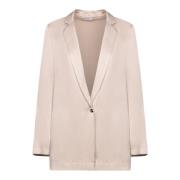 Elegant Chantilly Satin Fluid Jacket