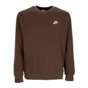 Baroque Herre Crewneck Sweatshirt Brun/Hvid