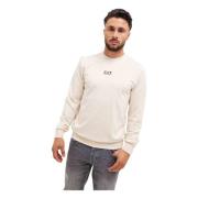 Beige Sweater Herre Stilfuld Trendy Komfortabel