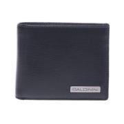 Document holder in black palmellato leather