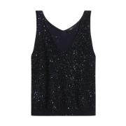 Paillet V-hals Tank Top